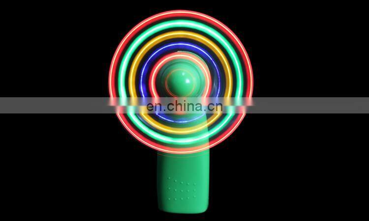 Promotional Items Fancy Gift 11 Led Lights Hand Fan With Message