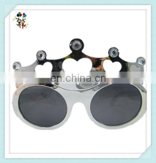 Heart Queen Crown Shaped Cheap Plastic Funny Party Glasses HPC-0687