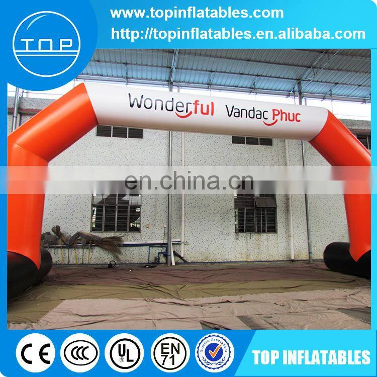 Customized round legs advertising Inflatable Arch with detachable printing