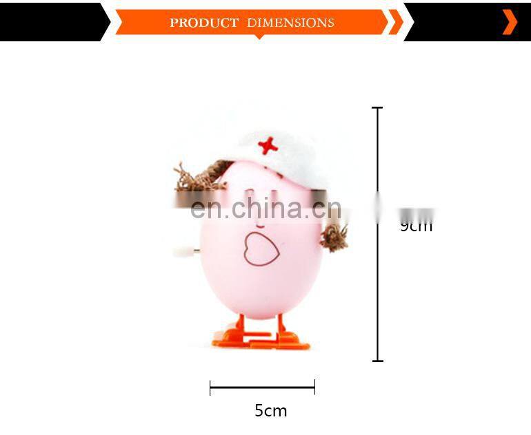 import diy educational watercolor wind up run plastic toy egg from china