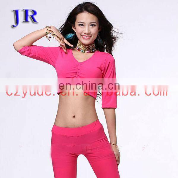 New designs Belly dance practice crop top S-3027#