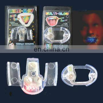 Promotional fashion Led flashing mouthpiece without teeth