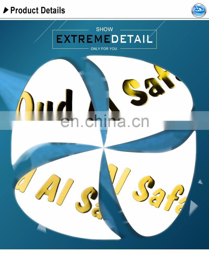 Electroform Nickel Labels With Custom Letters
