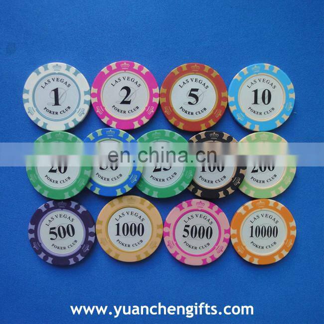 Popular UK golf plastic poker chip ball marker for bulk selling
