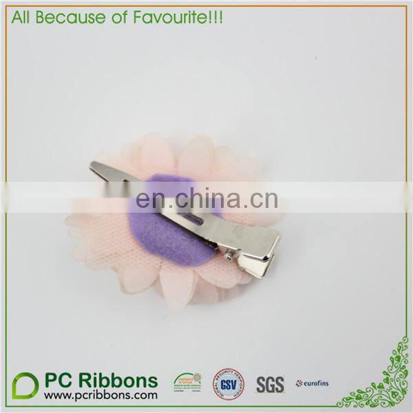 Wholesale Colorful Fabric Flower Alligator Clip For Kids Hairpin / Barrette