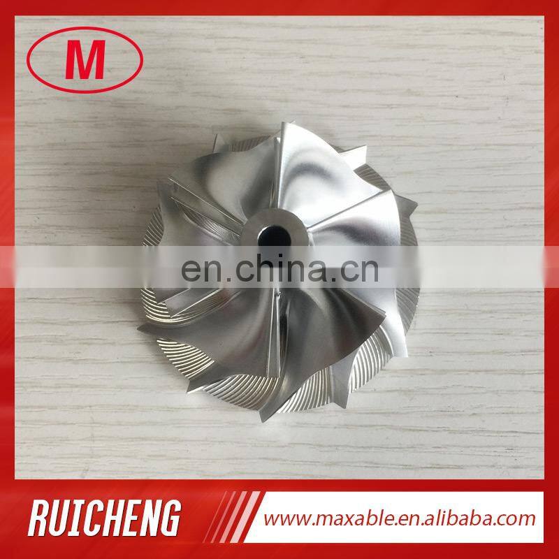 TD05H 20G 49179-43400 52.56/68.01mm 6+6 blades reverse Turbo performance design aluminum 2618/milling/billet compressor wheel