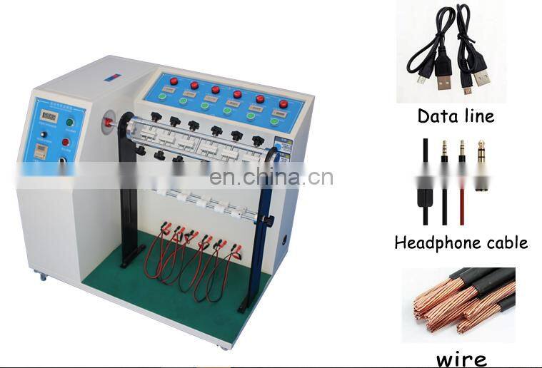 Universal power cords bending tester cord machine