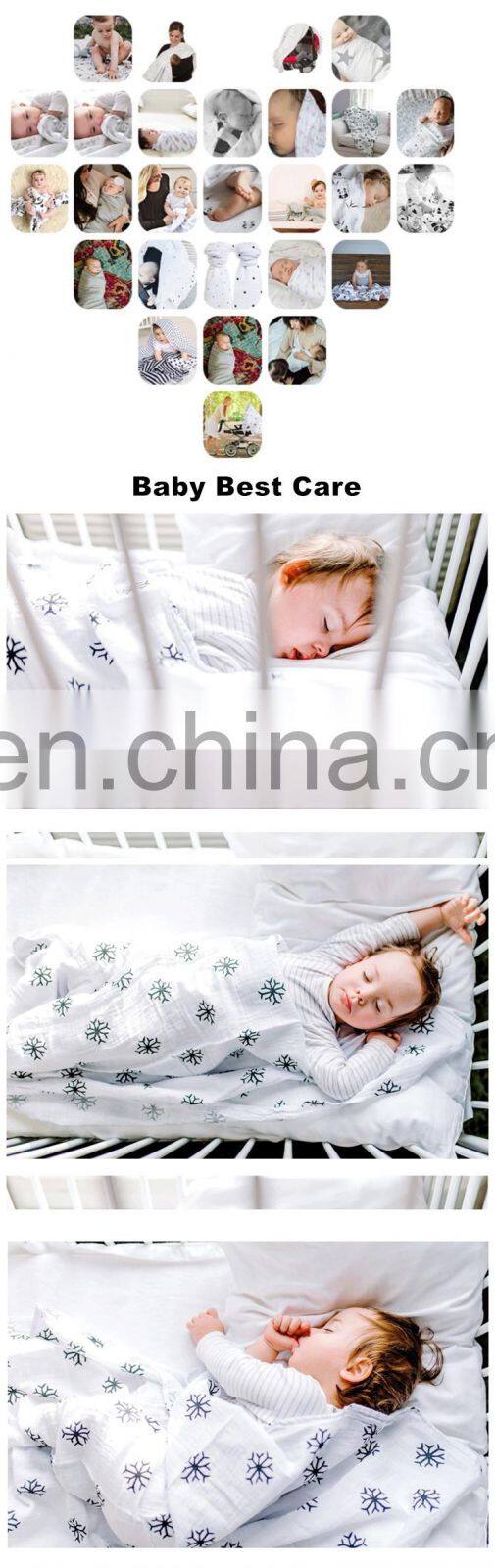 muslin super soft newborn swaddle bamboo organic cotton 2 layer cotton baby blanket