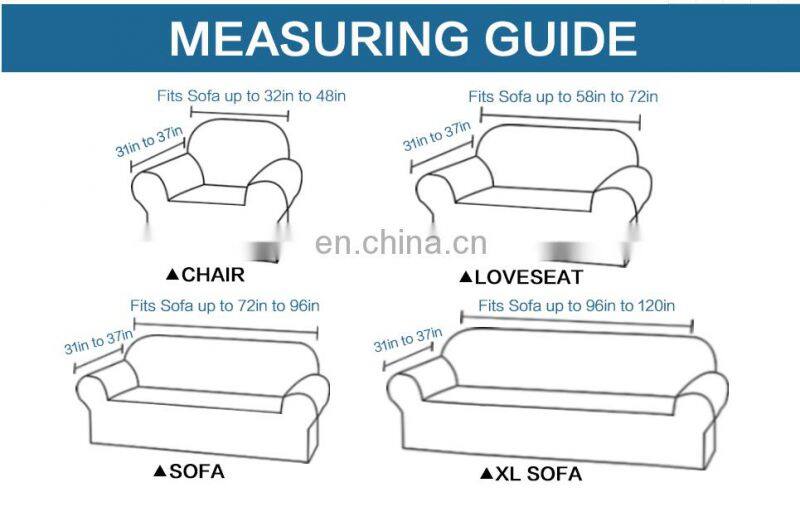 Amazon hot sell designs full cover elastic sofa stretch spandex protective sofa covers