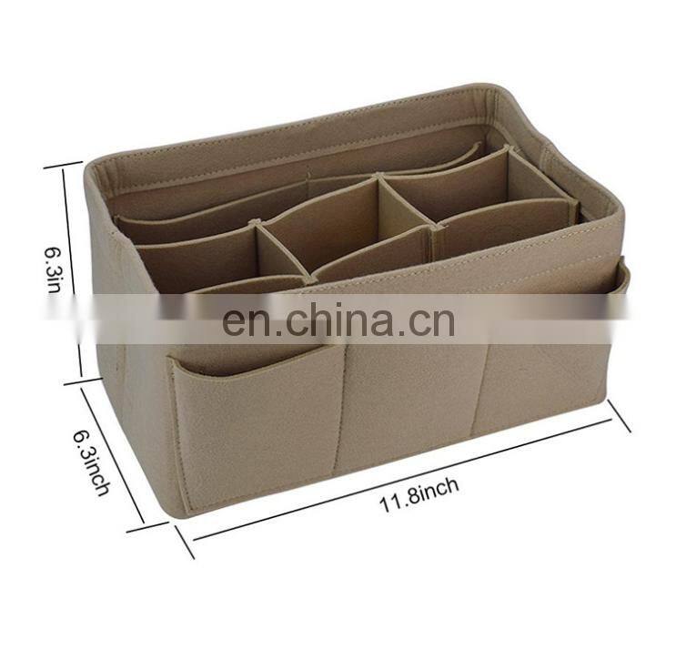 Extra Large Capacity Multi-function Felt Makeup Bag Organizer for Ladies and Travel