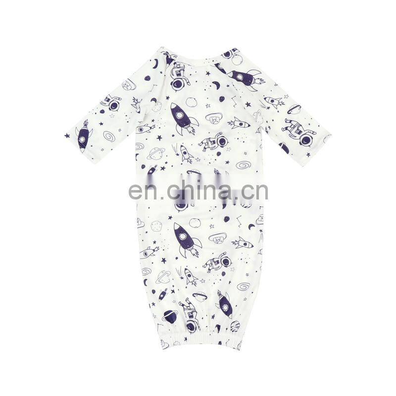 Newborn Baby Boy Gown Sleep Sack Soft Baby Boy Sleep Wrap Bag with hat suit Summer