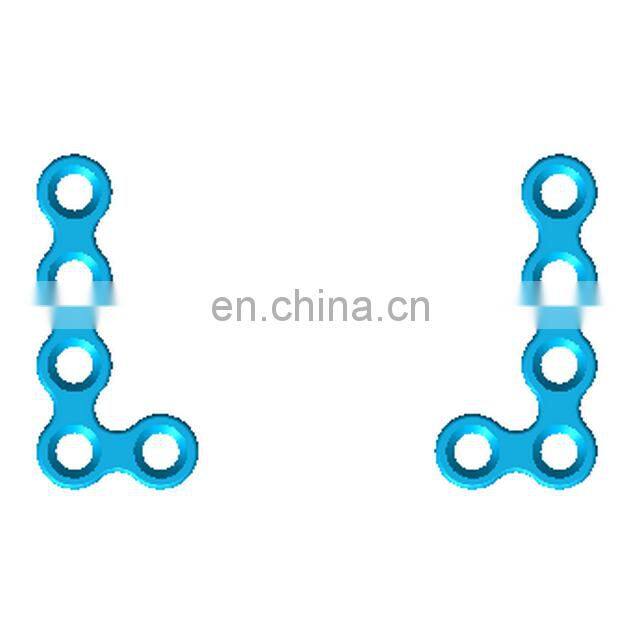 High Quality 1.5mm Titanium L-shaped Maxillofacial Plate for Surgery Surgical Instruments