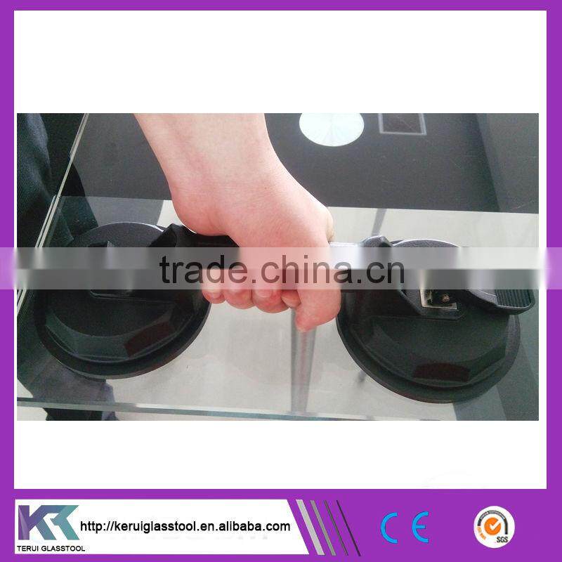 Die-cast aluminum suction cup glass lifter 2-cups suction king (V075)
