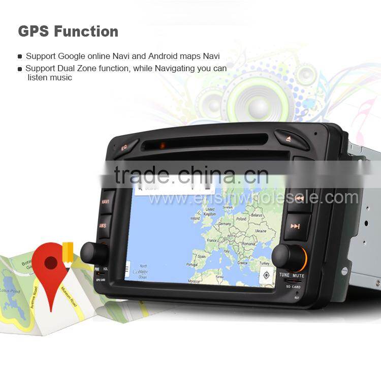 Erisin ES2507B 7" Mercedes Double Din Car DVD Player with GPS 3G WiFi Bluetooth