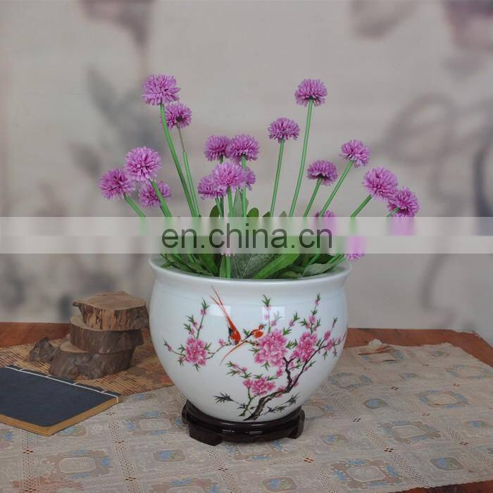 W12inches jingdezhen porcelain ceramic table indoor decorative flower pots