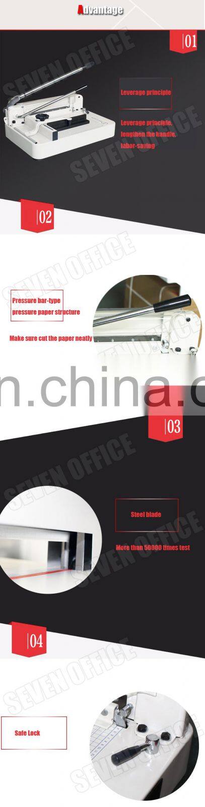 No MOQ plastic a3 a4 size office Multi-fucntion desktop cutting machine manual guillotine paper