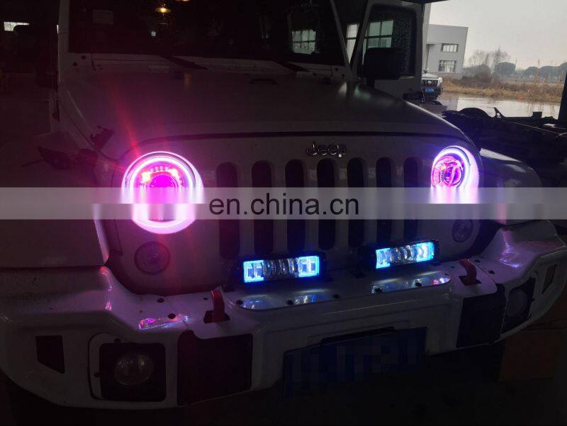 starry sky style led headlight head lamp for jeep for wrangler jk