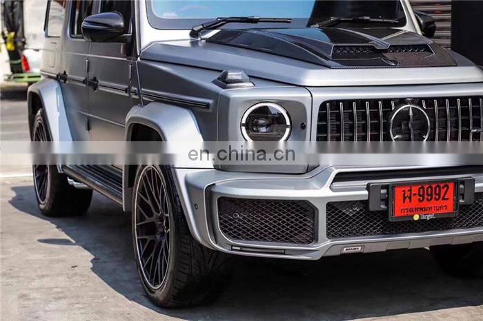 Runde Top Quality Hood For Mercedes-Benz G-Class W464 G63 G500 G350 Upgrade Bar bus B Style Carbon Fiber Engine Cover