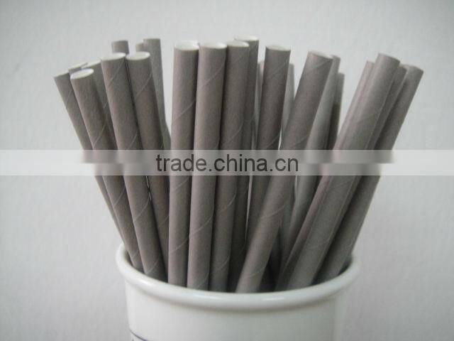 Solid color paper drinking straw