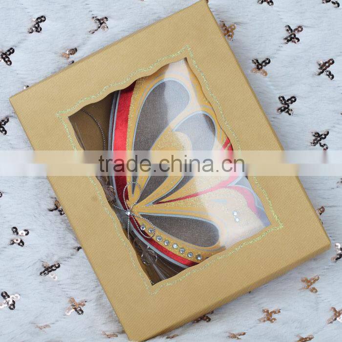 2016 New Style Fancy Gold Butterfly Scroll Wedding Invitations