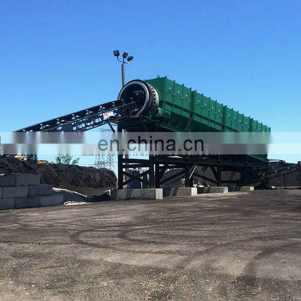 Compost machine organic waste fertilizer trommel screen from factory