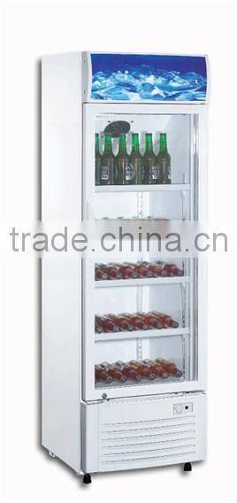 Mini bar single door drinks display fridge with glass door