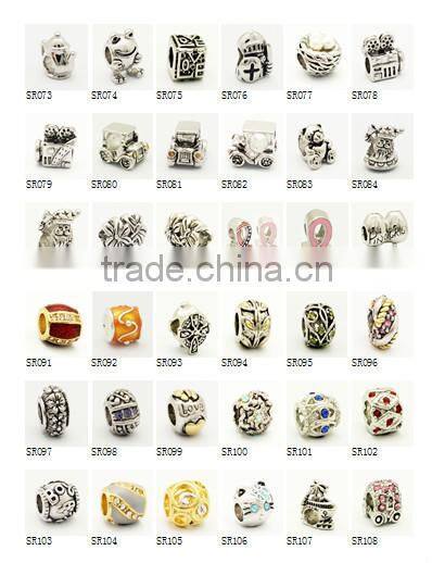 Factory sale hollow metal beads of jewelry findings beads