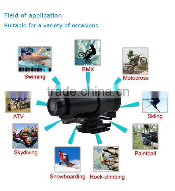 720P HD action DVR waterproof 3M