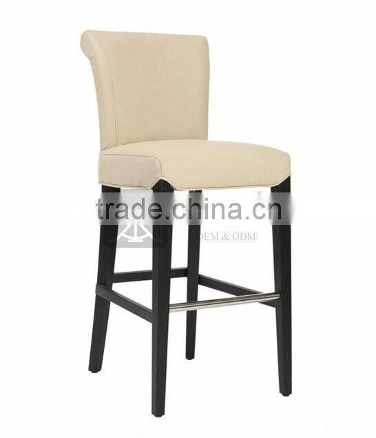 BC-086 Beech Wood Frame High Chair For Bar