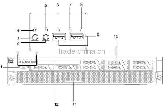 Original Quidway HUAWEI Tecal rack server RH2485 V2 with 10GE ports