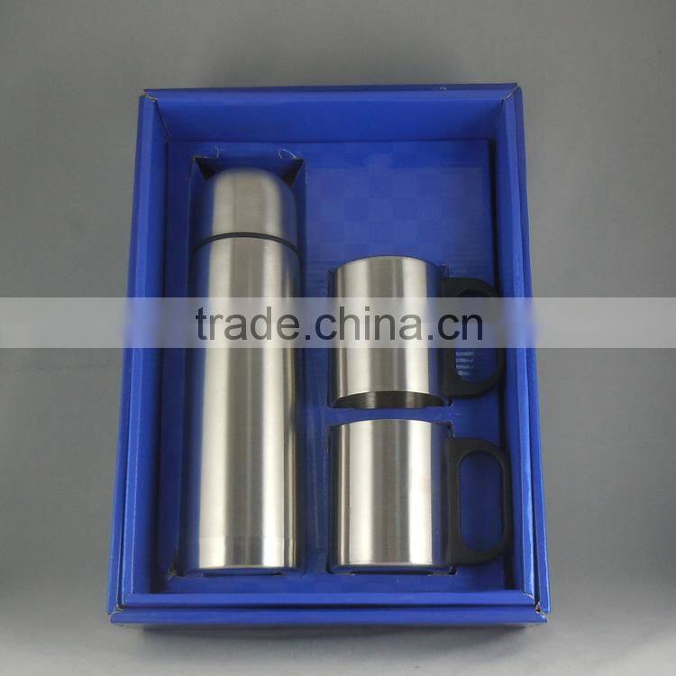 2015 Mlife manufactured wholesale stainless steel vacuum flask gift sets