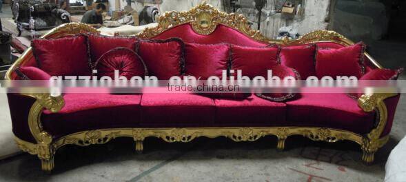 European stylel wooden living room furniture-5+1+1 seater sofa