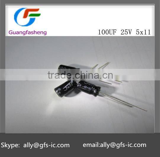 (hot sale)100UF 25V 5x11