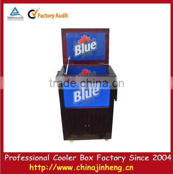 Wood retro light cooler