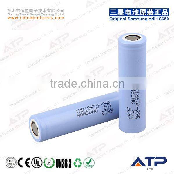 Wholesale samsung 29e 2900mah 18650 / samsung inr18650-29e / samsung sdi inr18650-29e