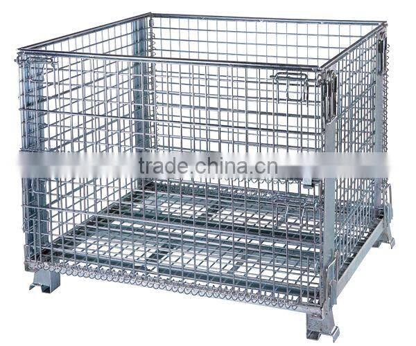 Logistic welding steel storage mesh container box