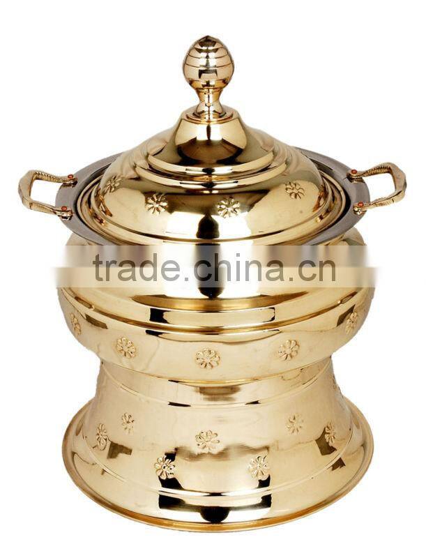 Brass Cheffing Dish, Wedding & Party utensils, food serving dish, hot keeping dish, Catering item, Hotel & Restaurant utensils
