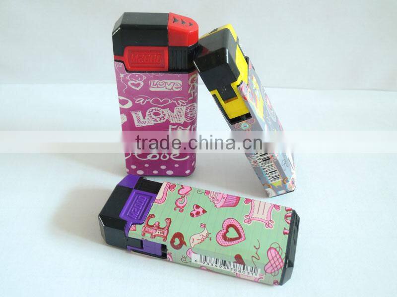 customized picture refillable electronic plastic lighter