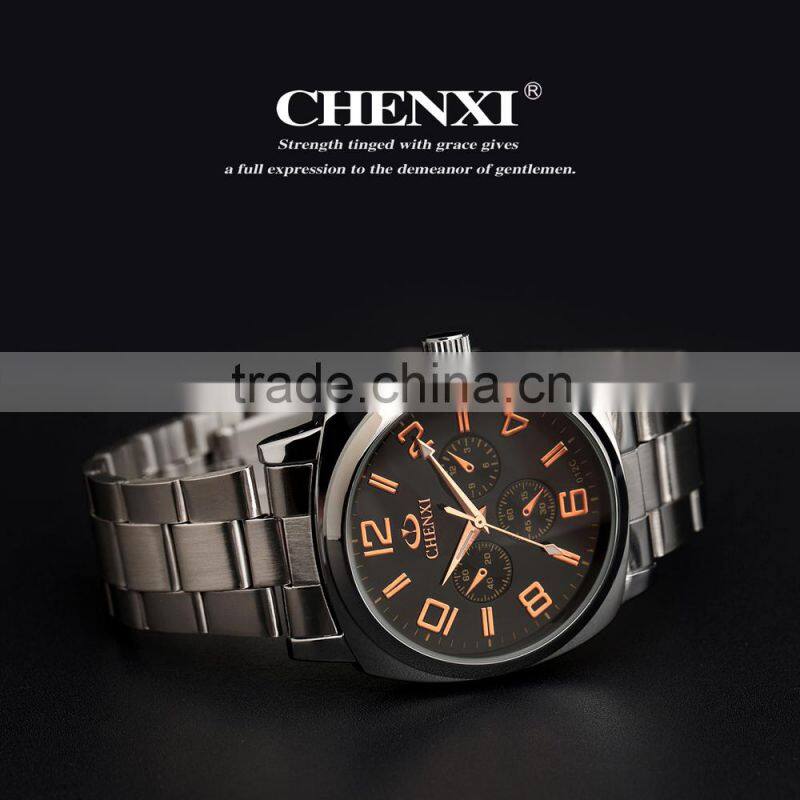2015 Classic Design Trendy Noble Stainless Steel With 3ATM Waterproof Quartz Watches Men 012CMR