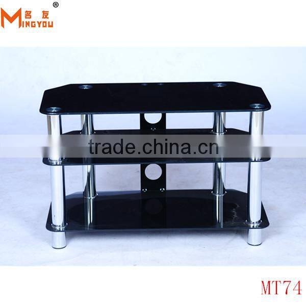 simple model modern glass tv stand