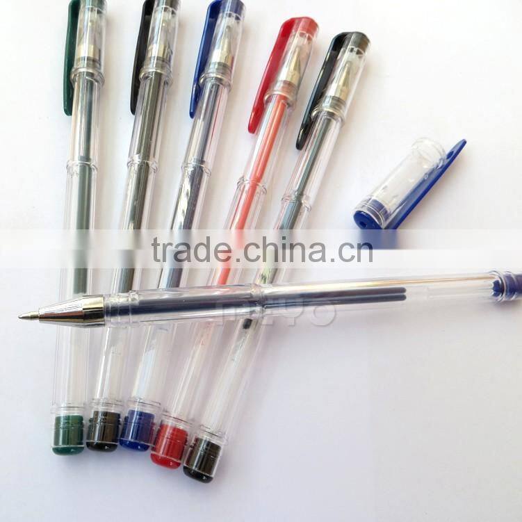 Promotional plastic oil pen roller ball pen with 60 colors