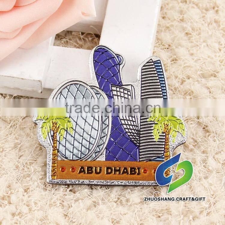 Custom tourism souvenir aluminum foil fridge magnets