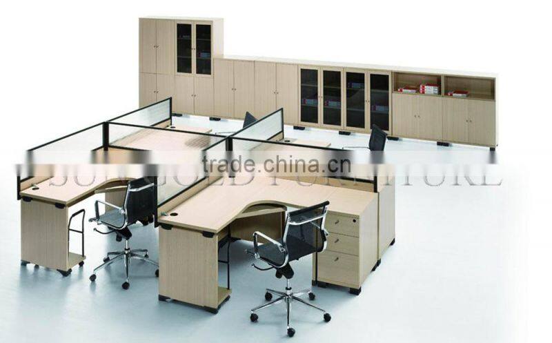 Fancy design Aluminum Partitions Workstations Office Wooden Cubicles ( SZ-WS401)