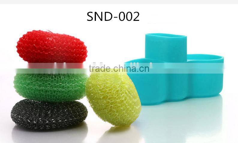 Hot sale high quality FDA and LFGB colorful silicone sponge soap holder/silicone storage bag kitchen producrs