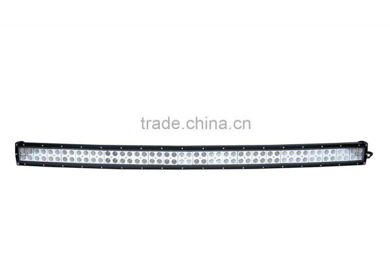 288w 51 inch 12v waterproof curved led light bar for boat