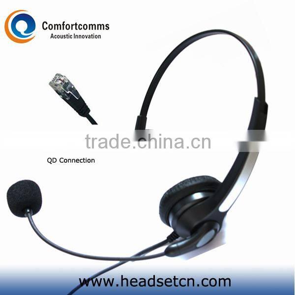 Binaural telecom headset with rj plug HSM-902NPQDRJ