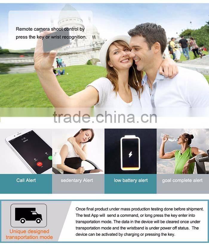 2016 China supplier Shenzhen Bluetooth 4.0 Fitness pedometer Band heart rate monitor
