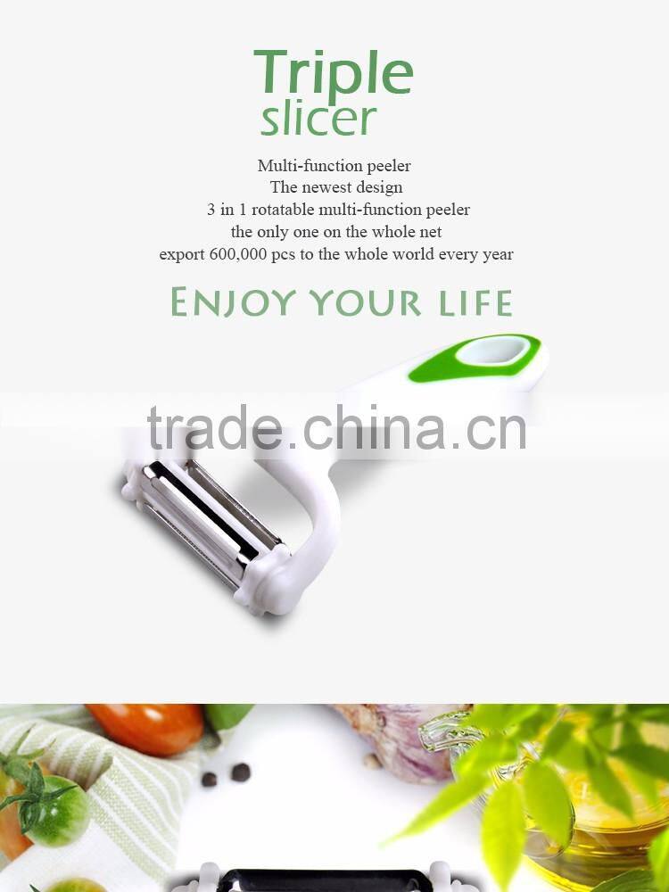 2016 HOT SALE 3 in 1 vegetables peelers and vegetable slicer