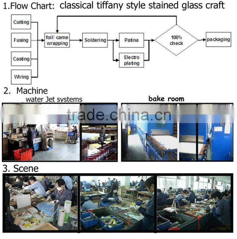 MX020040-16 china wholesale tiffany style stained glass shoe design photo picture frame for home decoration