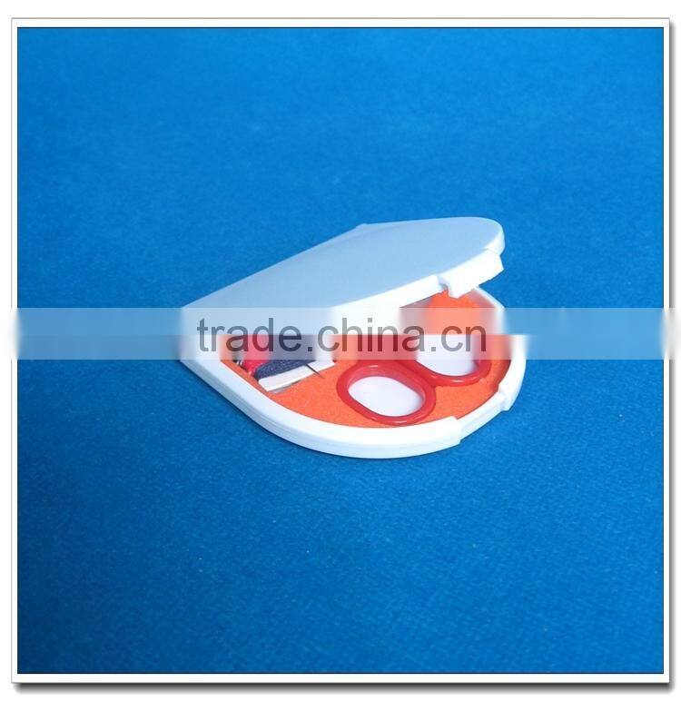 Mini travel sewing kit with mirror